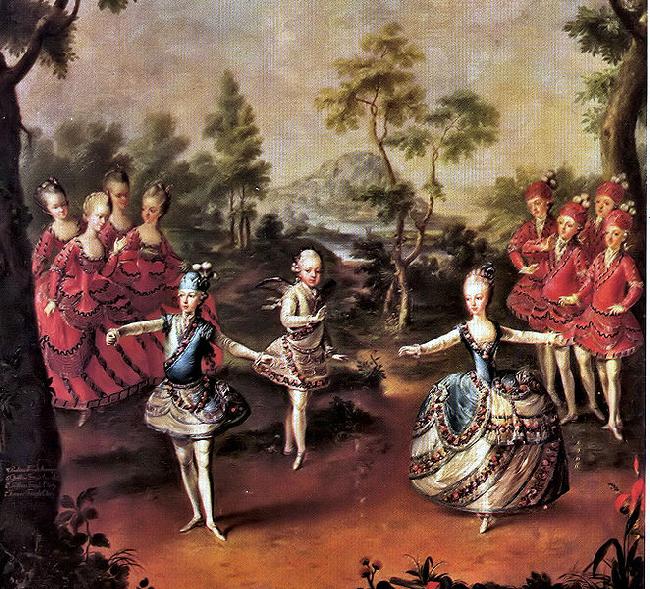 unknow artist Fete Organized to Celebrate the Marriage of the Emperor Joseph II Germany oil painting art